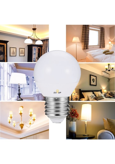 Geeksen E27 Vidalama 7w Led Işık Kaynağı 220-240v 270 Derece 30000 Saat Isınak Beyaz Ev İçi Ampulü 1 Adet