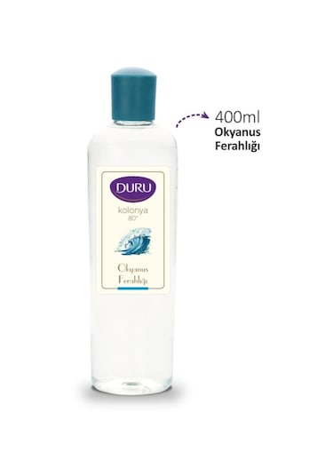 Duru Okyanus Kolonya Pet Şişe 80 Derece 400Ml