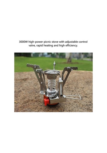 Maoyaya Taşınabilir Kamp Ocağı - 3000w Alüminyum Piknik Sobası Gümüş Gümüş