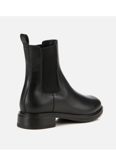 Hotiç Kadın Deri Siyah Lastik Detaylı Düz Bot 01boh313410a100 01boh313410a100 Siyah