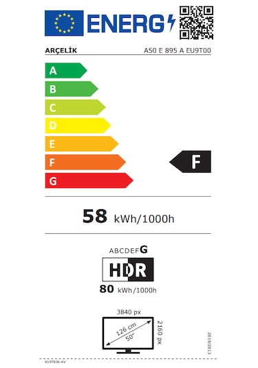 Arçelik 8 Serisi A50 E 895 A 50" 4K UHD Google TV
