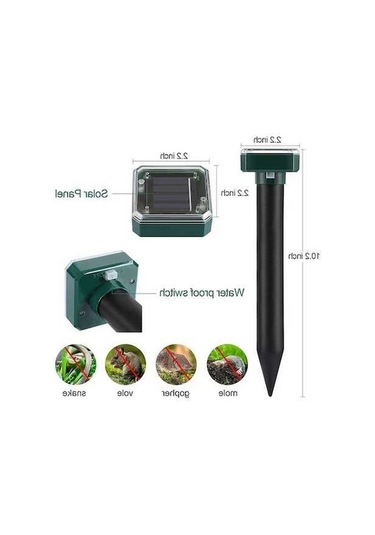 Besthome1 Güneş Enerjili Ultrasonik Fare & Yılan Kovucu - Ev & Çiftlikler İçin