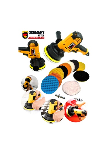 Germany Style 1073 125mm Devir Ayarlı Profesyonel Polisaj Makine