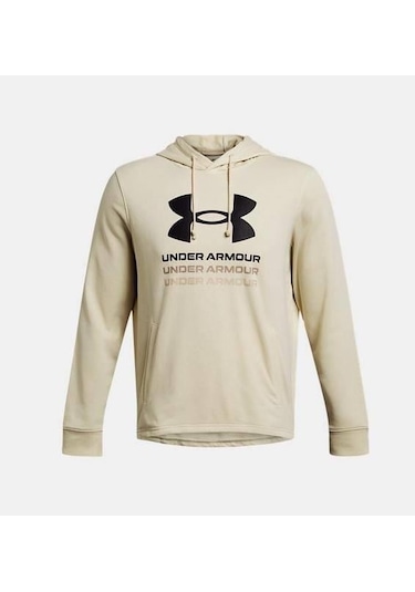 Under Armour Ua Rival Terry Graphic Hood Erkek Sweatshirt-28667-bej