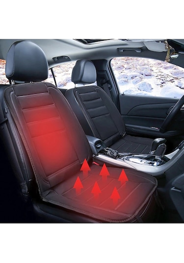 Yifomall 12v Araba Isıtmalı Koltuk Örtüsü - Tekli, Kaymaz Tasarım, Hızlı Isınma, Güvenli Bağlantı