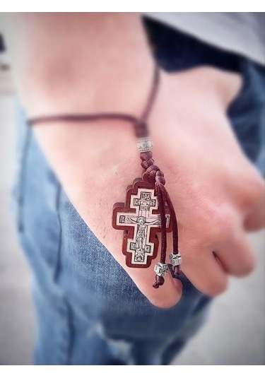 Sanin Ortodoks Araba Ahşap Haçı 158990331