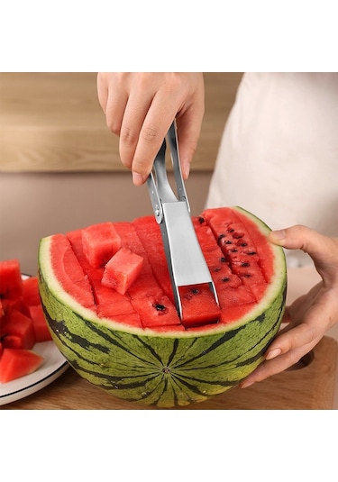 Cbtx 304 Paslanmaz Çelik Karpuz Kesici Ev Meyve Bölücü, Stil: Çift Amaçlı