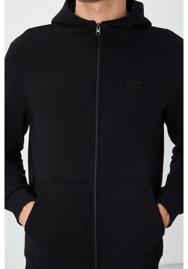 Tommy Life Hector Siyah Şardonlu Erkek Sweatshirt - 88139 Siyah