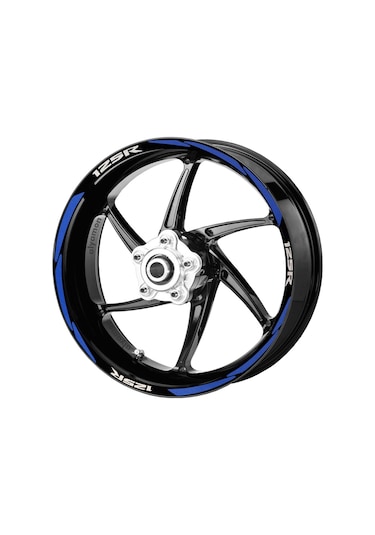 Deeb Honda Cbr125 Jant Şeridi Reflektif Mavi Beyaz Model S
