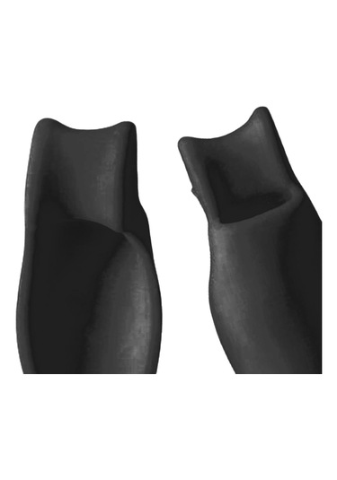 Homyl 2x Kauçuk Ayak Koruyucuları Ped Kabartma Düzeltici Siyah