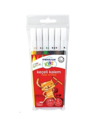 Pensan Kidz Keçeli Boya Kalemi 6 Renk N11.17685