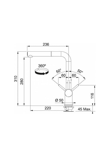 Franke Ubg 611-100 Bianco Eviye.Active Pl