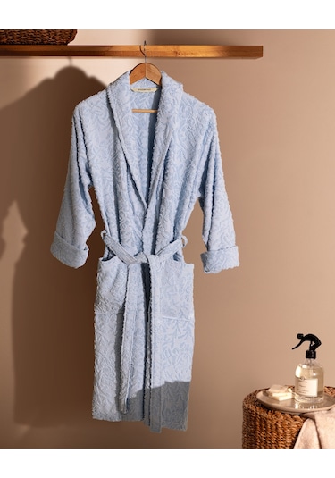 Madame Coco Roesia Şalyaka Kadın Bornoz Born0000000024 Mavi