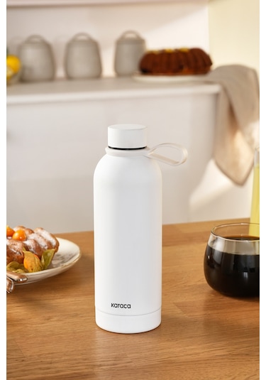 Karaca Aly Soft Touch Çelik Sızdırmaz Termos 500 Ml Beyaz Beyaz