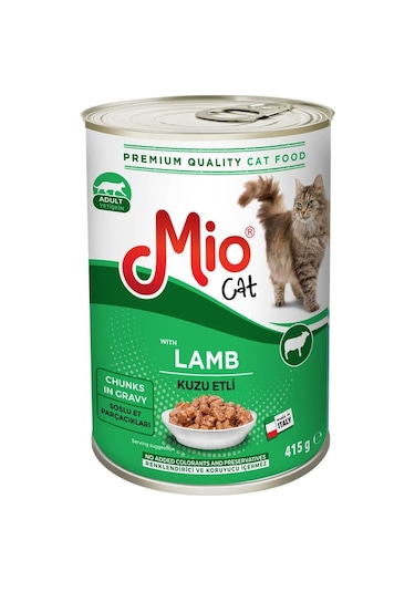 Mio Kuzu Etli Konserve Yetişkin Kedi Maması 415 G