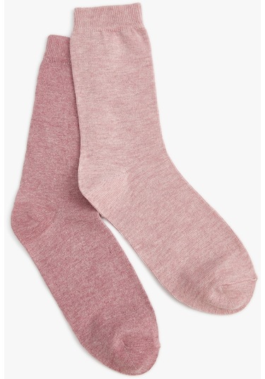Koton Basic 2'li Soket Çorap Seti Çok Renkli Pembe 4wak80547aa 4WAK80547AA289 Gülkurusu
