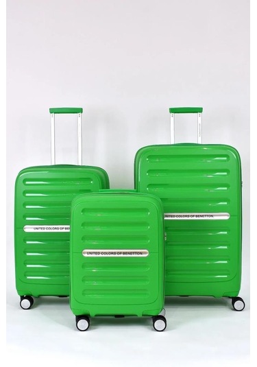Benetton Trolley Valiz Yeşil Büyük Boy 14bnt1000-01-y
