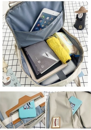 Ruilisi 8028 Sırt Çantası - Bej 40g Geo Black