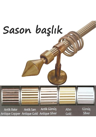 Rustik Metal Halkalı + Raylı