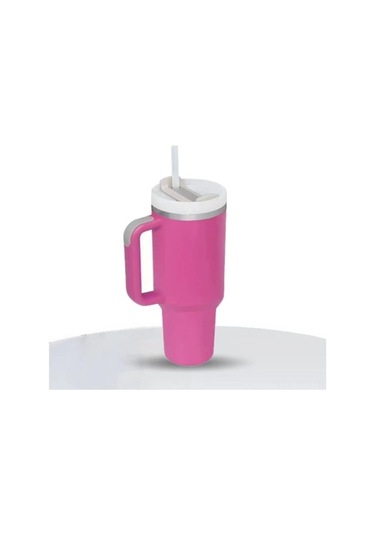 Pazly 40oz Çift Vakumlu Paslanmaz Çelik Termos - Seyahat, Buzlu/sıcak İçecek, Sap Ve Pipetli