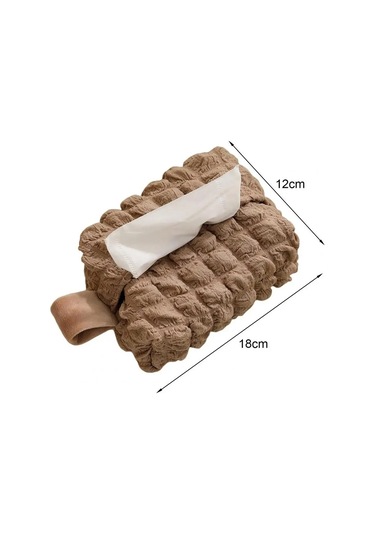 Beyaz Doku Tutucu Süper Yumuşak Kafes Desen Doku Kutusu Dekoratif Kumaş Güzel Yemek Masası Peçetelik Ev Gereçleri