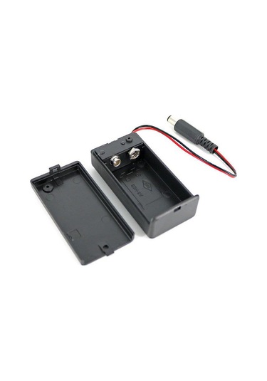 9V Pil Yuvası Kutulu ve Anahtarlı