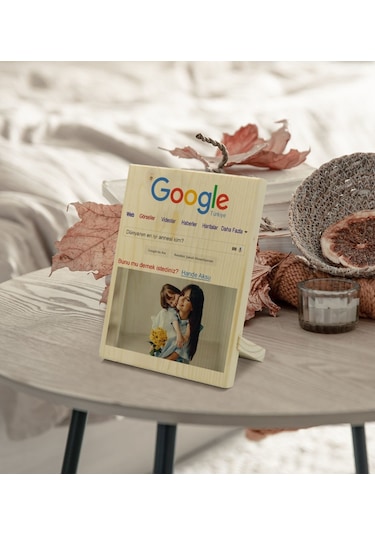 Kişiye Özel Google Dünyanın En Iyi Annesi Dekoratif Ahşap Çerçeve