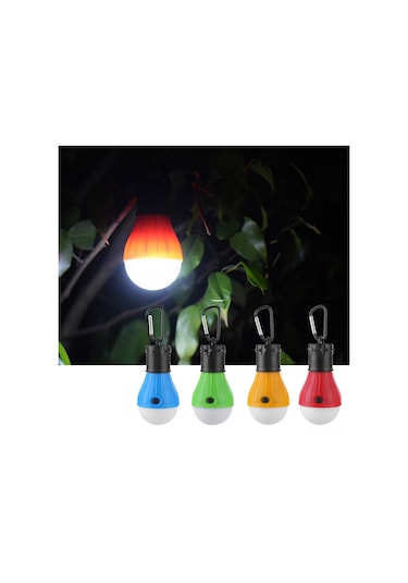 Gajeena Taşınabilir 3 Led Modlu Yüksek/düşük/sos Abs Su Geçirmez Kamp Feneri, Çadır Ağaç Dalı Askı Deseni, 60 Lumens Sarı Kartlı Paket Çok Renkli