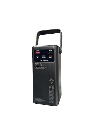 Powerway Pd50 50000 Mah Outdoor 22,5 Fast Chargıng Taşınabilir Şarj Cihazı Powerbank Siyah