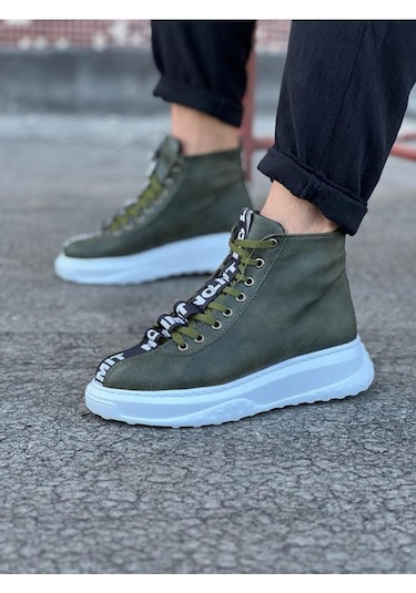 Wg03 Haki Erkek Yarım Bilek Bot Renklı Çok Renkli