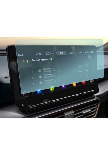 Cupra Leon 12.9 İnç Multimedya Ekran Koruyucu Nano