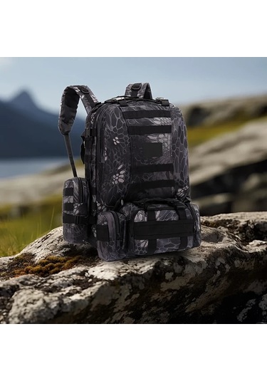 Dashanshop Çok Fonksiyonlu Outdoor Dağcılık Sırt Çantası Army Green Büyük Kapasiteli Günlük Seyahat Kampçılık Hediyeler İçin İdeal Altın