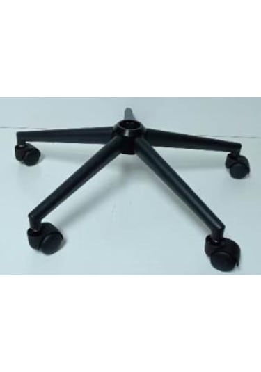 Fullreyon Full Reyon Metal Siyah Konik Lüx Yıldız Ayak + 5 Tekerlek