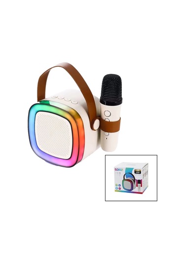 Nostalji Mini Radyo Modelkaraoke Mikrofonlubluetooth Wireless Hoparlör- Speaker Usb Şarjlı 5365