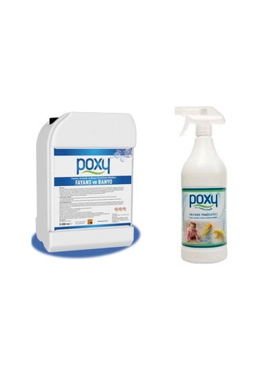 Poxy Fayans Temizleyici 5 L + Fayans Temizleyici 1 L