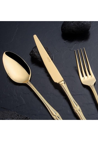 Nehir Lalezar Titanyum Gold Full Altın Parlak 89 Parça Kutulu Çat Altın