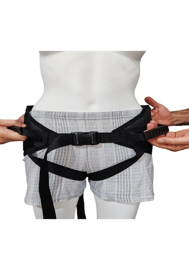 Ozclife Hasta Yürüteç Kemeri Bacak Arası Destekli Siyah Kemer