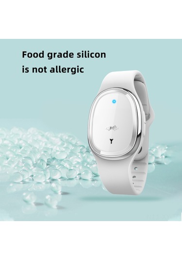 Shineyee M19 Ultrasonik Kovucu Bileklik - Bebek, Hamile Ve Yetişkinler İçin Dış Mekan Uyumlu - Saat Fonksiyonlu - Pembe