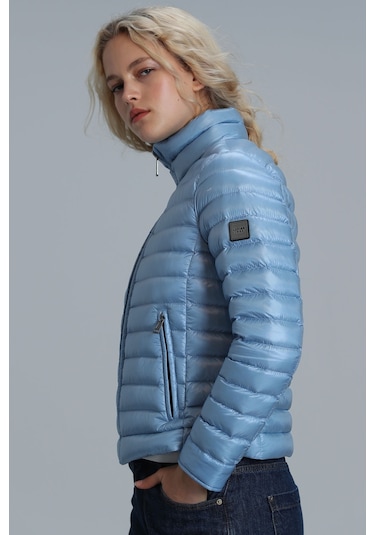Lufian Mary Kaztüyü Kadin Mont Mavi Mavi 122120022100300 Mavi