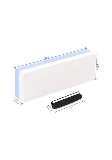 Wezone 1000/6000 Zımpara Taşı Seti, Dayanıklı Beyaz Korundum, Bambu Ve Silikon Kaymazsız Tabanlı, Çakı Ve Aletlerinizi Keskinleştirin