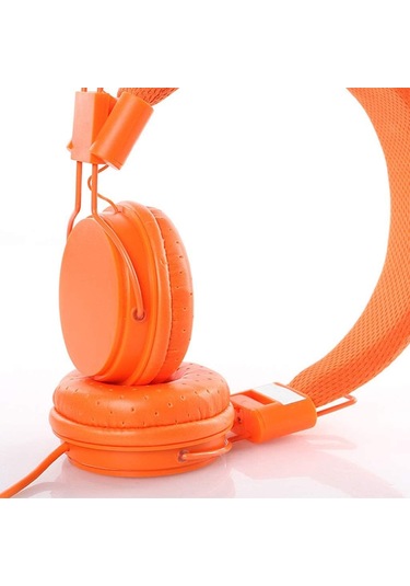 Telefon Bilgisayar Pc Oyun Mp3/4 - Sarı/mavi Turuncu İçin Mikrofon Seti İle Ep05 3.5mm Kablolu Kulaklıklar