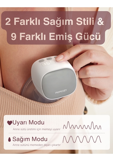 Momcozy S9 Pro Kablosuz Göğüs Pompası Çiftli