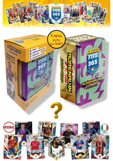 Panini Fifa 2026 Metal Kutulu Futbolcu Kartları 24 Core 4 Le 1 Coin 1 Golden Kart - Mor Yeşil