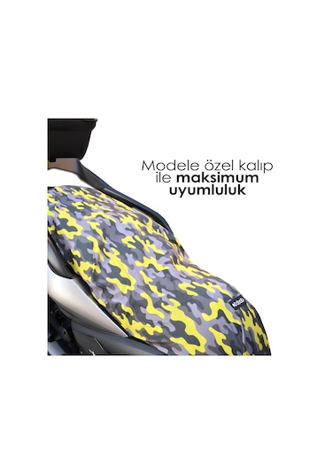 Deeb Yamaha Xmax Kamuflaj Sele Kılıfı Siyah Kamuflaj