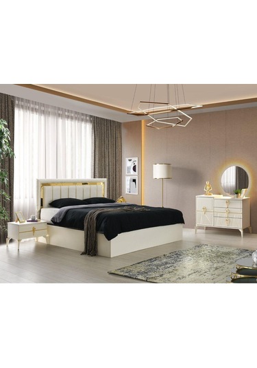 Bükreş Komodin-mdf-aytaşı-Beyaz