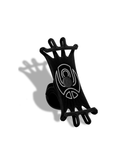 Rogfer Çok Fonksiyonlu Silikon Bisiklet Cep Telefonu Tutucu Motosiklet Sürme Navigasyon Sabit Braket Siyah Siyah Siyah