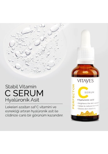 Vitayes Vitamin C + Hyaluronik Asit Serum 2 x 30 ML
