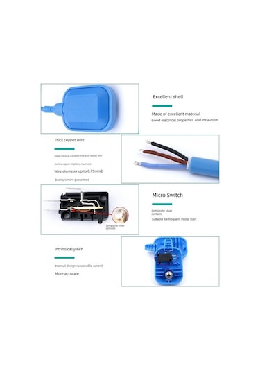 Trendooze Yurt Dışı Um54925-1 3m Silikon Kablo Su Seviye Kontrolörü - Otomatik Sıcaklık İzleme