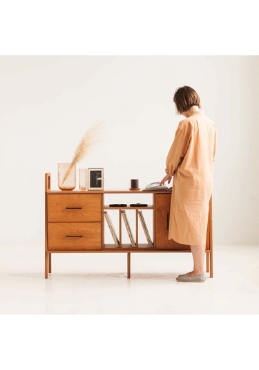 Woodesk Brise, Ahşap, Dolap Ve Konsol, 140x90, Tik Renk Woodesk Brise, Ahşap, Dolap Ve Konsol, 140x90, Tik Renk