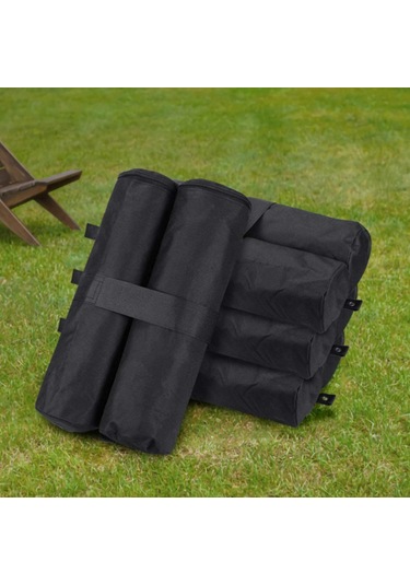 Homyl Gölgelik Kum Torbası Çadır Ağırlıkları Çanta Siyah